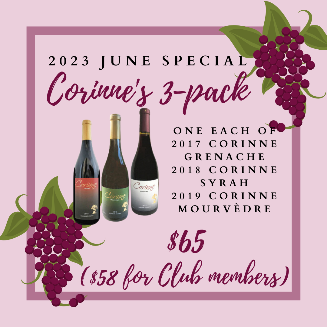 2023 June Special 3Pack of Single Varietals Wine Tree Farm