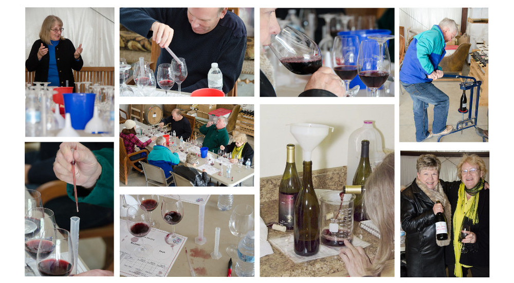 Wine Blending Collage